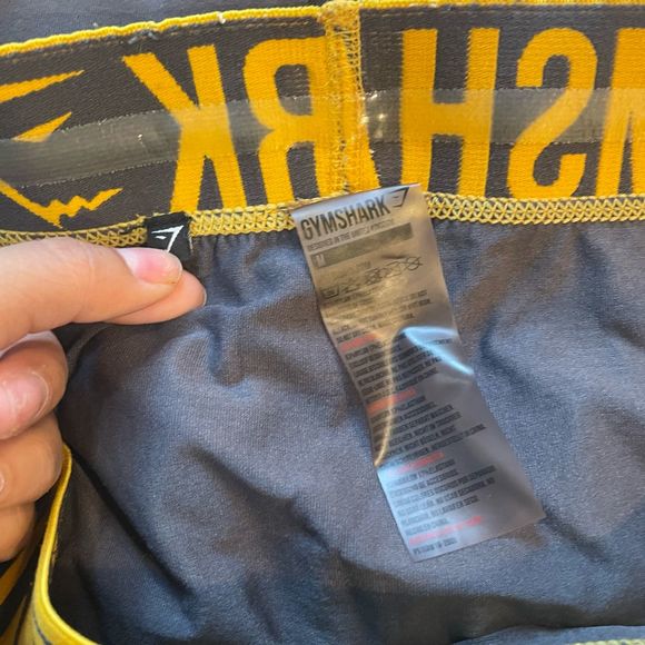 Gymshark Seamless Leggings Medium Charcoal Grey Citrus Yellow - Picture 7 of 9